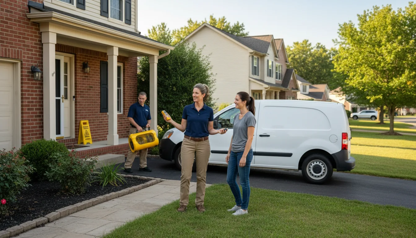 Residential water damage restoration in Hope, ID